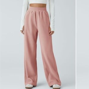 Women's Pink Straight-Leg Pants